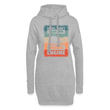 Désolé, je ne peux pas vous entendre sur le son de mon - Sweat-shirt à capuche long Femme - gris chiné - Devant
