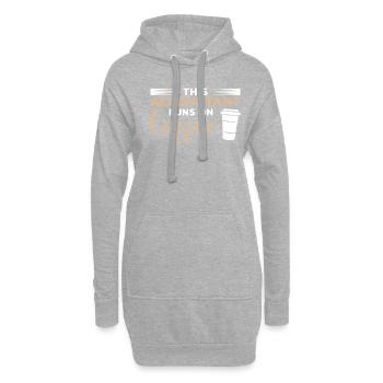 Dieser Buchhalter arbeitet mit Coffee Accounting CPA - Hoodie-Kleid - Grau meliert - Vorne