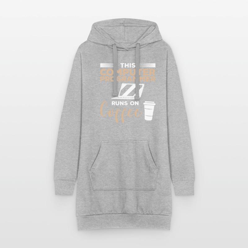This Computer Programmer Runs On Coffee Hoodie Dress