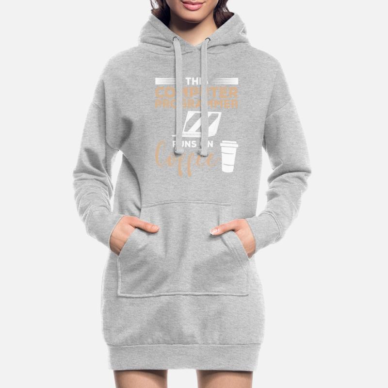 This Computer Programmer Runs On Coffee Hoodie Dress