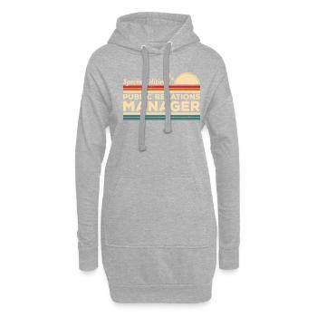 Leiterin für Öffentlichkeitsarbeit in Vintage-Sondereditionen - Hoodie-Kleid - Grau meliert - Vorne