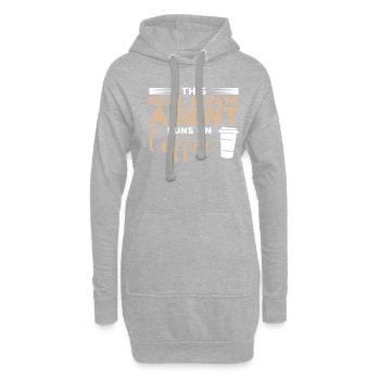 Cet agent immobilier fonctionne sur Coffee Broker - Sweat-shirt à capuche long Femme - gris chiné - Devant