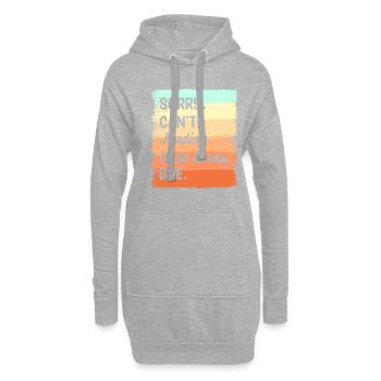 Tut mir leid, ich kann keine Wildvögel füttern Bye Vogelfütterung - Hoodie-Kleid - Grau meliert - Vorne