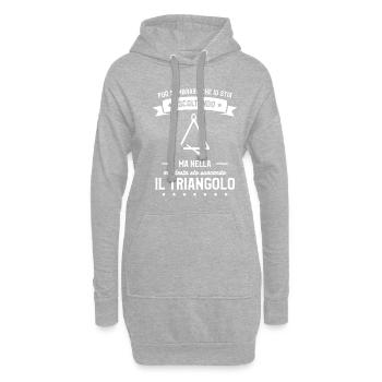 Ma Nella Mia Testa Sto Suorando Il Triangolo - Hoodie Dress - heather grey - Front