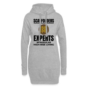 Gerüstbauer Gerüstbauer Gerüstbaubühne - Hoodie-Kleid - Grau meliert - Vorne