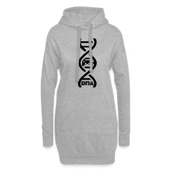 Gaming ist meine DNA Zocker Controller - Hoodie-Kleid - Grau meliert - Vorne