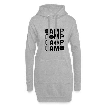 Camper Camping Camping Tools - Hoodie-Kleid - Grau meliert - Vorne