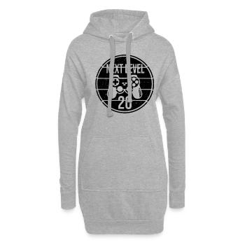 20. Geburtstag Gamer Zocker Konsole - Hoodie-Kleid - Grau meliert - Vorne