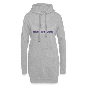 MAMAN. FÊTE DES MÈRES. BONNE FÊTE MAMAN. BONNE FÊT - Sweat-shirt à capuche long Femme - gris chiné - Devant