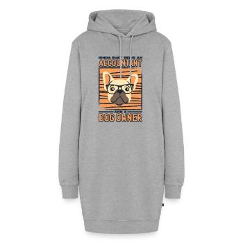 Buchhalter Buchhaltung fiananzamt - Hoodie-Kleid - Grau meliert - Vorne