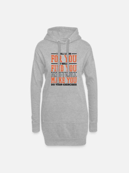 Physiotherapie Physio Physiotherapeut Therapie - Hoodie-Kleid - Grau meliert