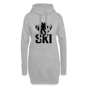 Ski Sport - Hoodie-Kleid - Grau meliert - Vorne