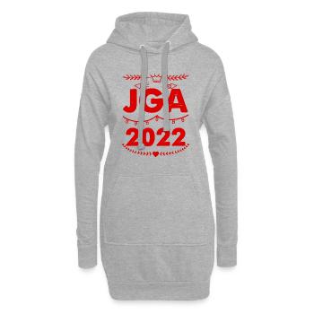 Jga 2022 Junggesellenabschied - Hoodie-Kleid - Grau meliert - Vorne