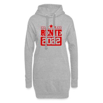 Rente 2022 - Hoodie-Kleid - Grau meliert - Vorne