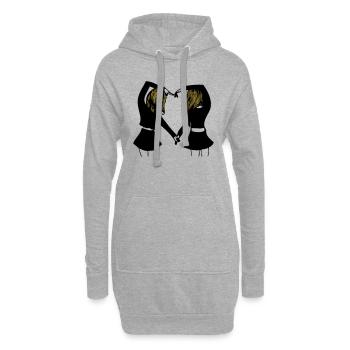 Love! - Hoodie-Kleid - Grau meliert - Vorne