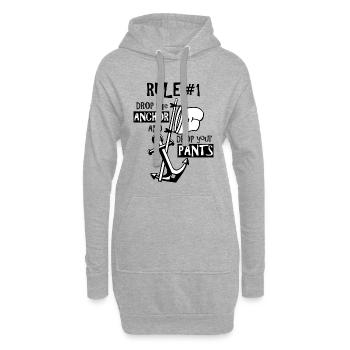CAPTAIN CAPTAIN SAILING SAILING BOAT nudiste - Sweat-shirt à capuche long Femme - gris chiné - Devant