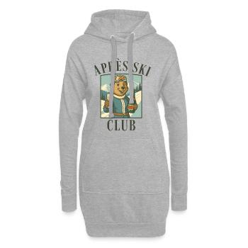 Après Ski Club Marmot Retro Ski Holiday - Sweat-shirt à capuche long Femme - gris chiné - Devant
