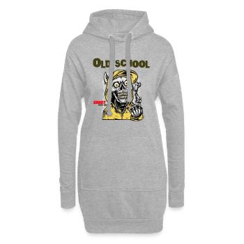 Ghost Old School Street Fashion Cool Cartoon - Hoodie-Kleid - Grau meliert - Vorne