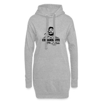 Comandante che Viva Cuba - Hoodie-Kleid - Grau meliert - Vorne