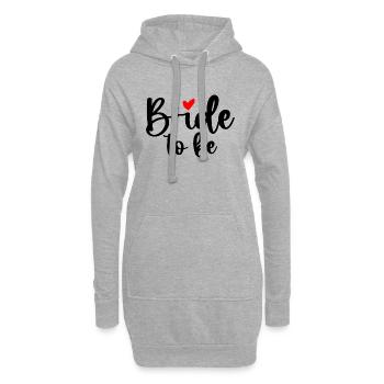 Mariée à être I Enterrement de vie de garçon - Sweat-shirt à capuche long Femme - gris chiné - Devant