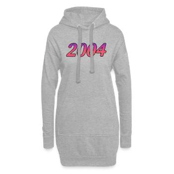 2004 - Hoodie-Kleid - Grau meliert - Vorne