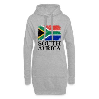 Afrique du Sud - Sweat-shirt à capuche long Femme - gris chiné - Devant