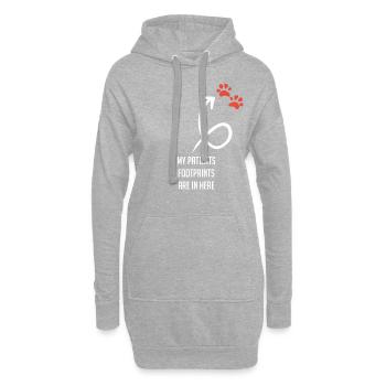 Tierarzt Tierpfleger Geschenkidee - Hoodie-Kleid - Grau meliert - Vorne