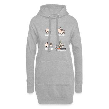 Schreiner Handwerker Geschenkidee - Hoodie-Kleid - Grau meliert - Vorne