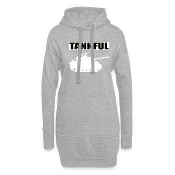 Tank Tankful Tank Driver - Sweat-shirt à capuche long Femme - gris chiné - Devant