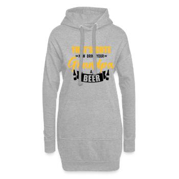Opa - Hoodie-Kleid - Grau meliert - Vorne