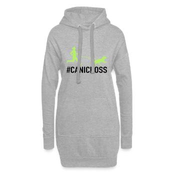Canicross Runner - Hoodie-Kleid - Grau meliert - Vorne