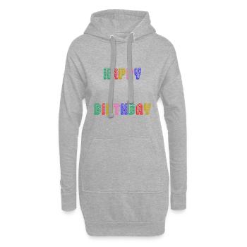 ALLES GUTE ZUM GEBURTSTAG. JAHRESTAG. - Hoodie-Kleid - Grau meliert - Vorne