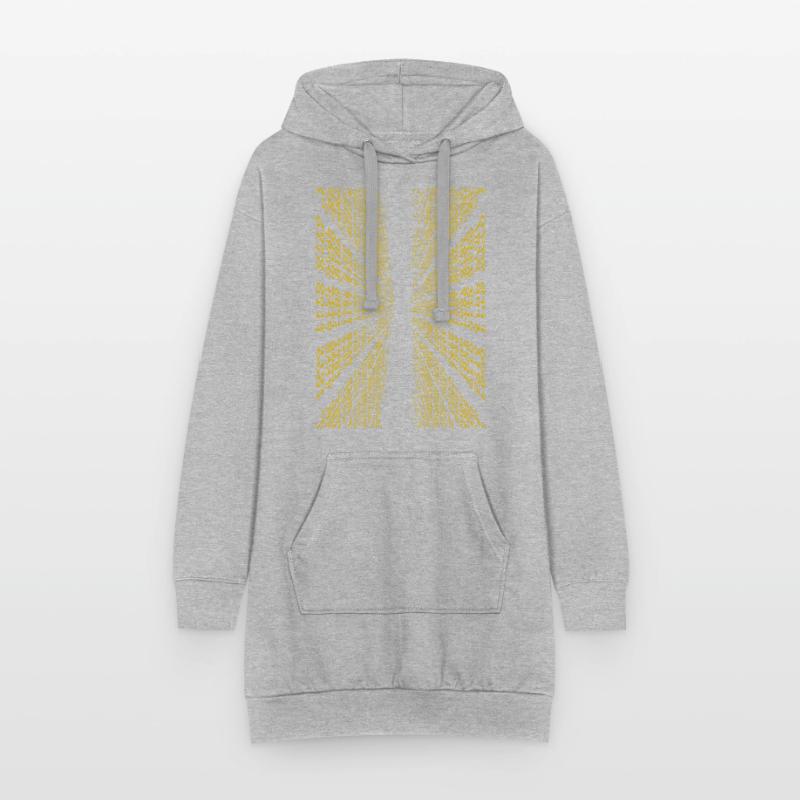 binary code Hoodie Dress