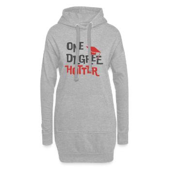 Fin d’études Sponsion Promotion Idée de cadeau - Sweat-shirt à capuche long Femme - gris chiné - Devant