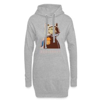 Hodlonaut - Hoodie-Kleid - Grau meliert - Vorne