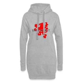 Tout simplement le meilleur - Design 2 - Sweat-shirt à capuche long Femme - gris chiné - Devant
