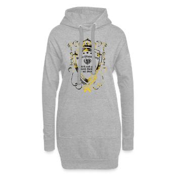 Baden-Württemberg - Hoodie-Kleid - Grau meliert - Vorne