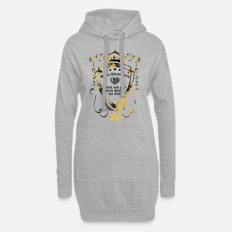 Baden-Württemberg - Hoodie-Kleid - Grau meliert