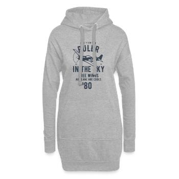 Ruler In The Sky - Hoodie-Kleid - Grau meliert - Vorne