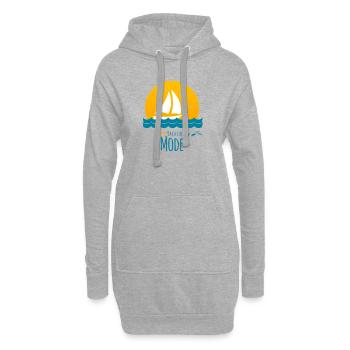 Vacation Mode - Holiday - Hoodie-Kleid - Grau meliert - Vorne