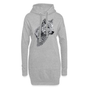 RAIK Kopf SW - Hoodie-Kleid - Grau meliert - Vorne
