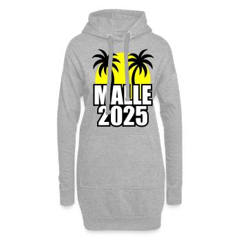 Malle 2025 - Hoodie-Kleid - Grau meliert - Vorne