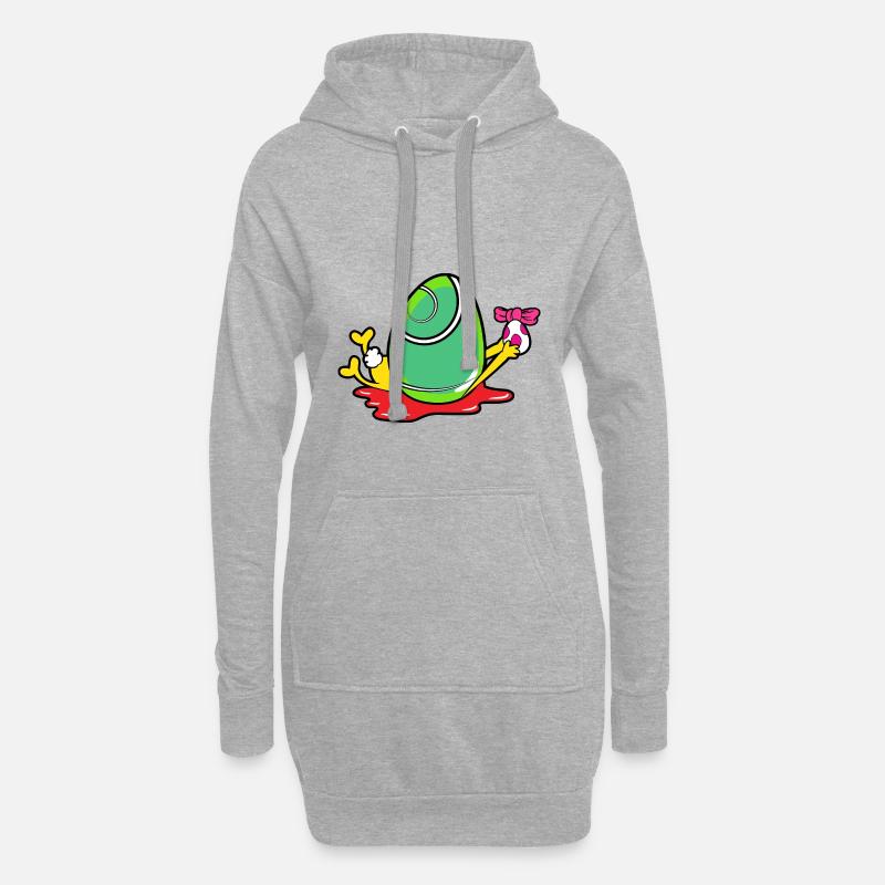 Easter easter bunny - Hoodie Dress - heather grey
