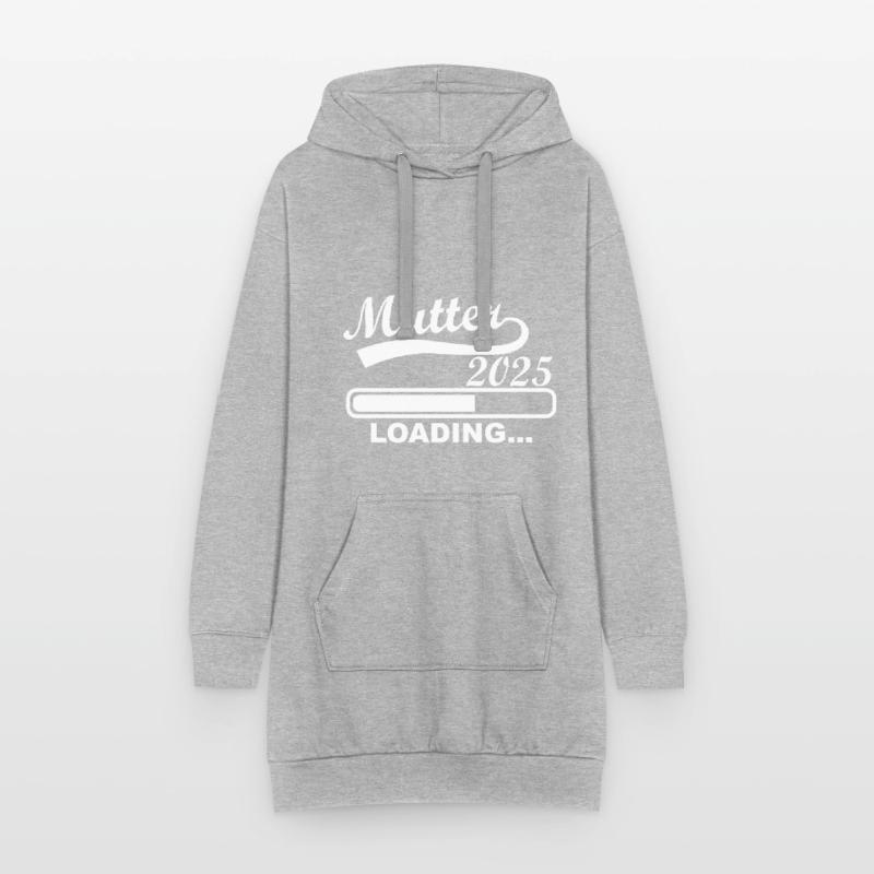 Ich werde 2025 Mutter Werdende Mutter loading 2025 Hoodie-Kleid