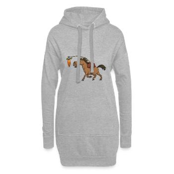 Pony - Hoodie-Kleid - Grau meliert - Vorne