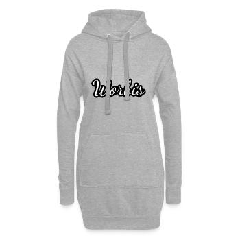 Worbis - Textdesign mit Stadtnamen - Hoodie-Kleid - Grau meliert - Vorne