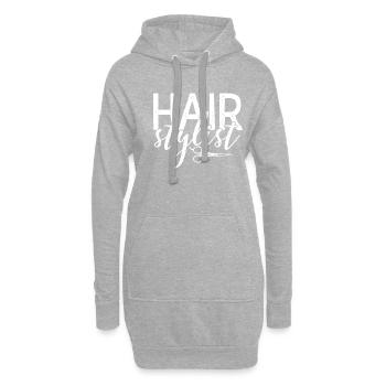 Coiffeur Coiffeur Barbier Coiffeur Coiffeur Idée cadeau - Sweat-shirt à capuche long Femme - gris chiné - Devant