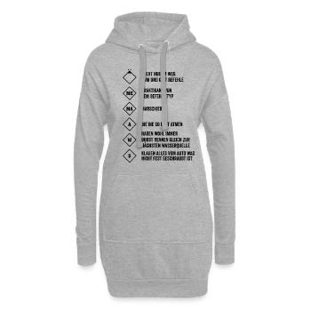 Feuerwehr Löschgruppe Geschenkidee - Hoodie-Kleid - Grau meliert - Vorne