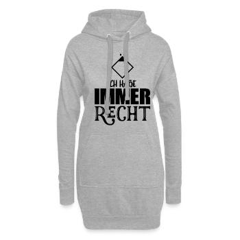 Feuerwehr Gruppenführer Geschenkidee - Hoodie-Kleid - Grau meliert - Vorne