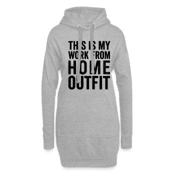 C’est mon travail de la tenue à domicile Home Office Humour - Sweat-shirt à capuche long Femme - gris chiné - Devant